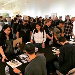 Neil Druckmann Instagram - Had a blast at @gallerynucleus, celebrating ten years of TLoU, meeting fans, admiring art, and hanging out with some of my homies.