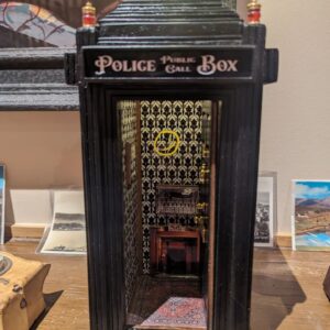 Neil Gaiman Instagram - Why yes, I am now the proud possessor of a Sherlockian TARDIS, made by TARDIS Cabinets of South Wales (TARDISCabinets dot com). It has lights that you can turn on and off, a door that opens, a top that lifts off to reveal books, and if ever I am dangerously ensmallened I will probably go and live in there until my dimensions are fixed again. Thank you @tardis_builder