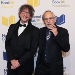 Neil Gaiman Instagram - Neil will be appearing in conversation with his friend, Art Spiegelman, this May in Syracuse, NY.  Check neilgaiman.com for tickets -- link in bio.
(Photo credit: Dia Dipasupil/Getty Images)
