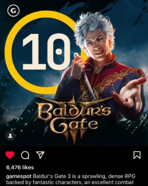 Neil Newbon Instagram - Amazing ! A very special review and thank you @gamespot ! So proud to be just a part of this amazing masterpiece from @larianstudios #baldursgate3 in @dndwizards incredible world x hugely grateful x review in GameSpot’s bio