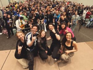 Neil Newbon Instagram - So full of love for my #videogame family. #grateful #baldursgate3 #residentevil #residentevilvillage 

Thanks for having us @gameonexpo 💕