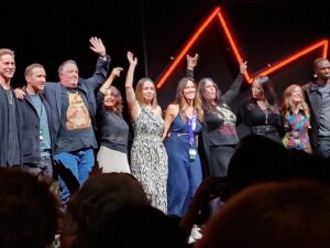 Neil Newbon Instagram - Wow what a weekend - thank you @mcmcomiccon for inviting the companions from @larianstudios and @dndwizards epic #baldursgate3 ( thank you for the amazing support for us) to come along and meet the community - was a beautiful experience to have so much love from you all for the game we all love x thanks to all the people we met along the way x magical ( as #gale) would say x much love #astarion #games #dungeonsanddragons Amazing also to meet my heroes @matthewmercervo @willingblam @laurabaileyvo @ashleythejohnson @critical_role & @feliciaday alongside @dougcockle @kharypayton and many more x photo @timdownie1 #samanthabéart & #tracywiles (no Insta but wish to tag) thanks to Kay, Eddie & Kahlil for making it happen x