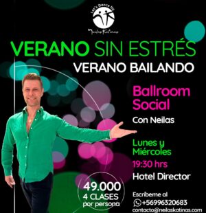 Neilas Katinas Instagram - Ballroom de Verano con @neilaskatinas @lets_dance_by_neilas 
Lunes y Miércoles 19:30hrs 
4 clases al mes x $49.000
Agenda tu cupo al
 569 9632 0683
Contacto@neilaskatinas.com

#neilaskatinas 
#letsdance 
#nosvemosbailando