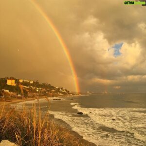 Neill Blomkamp Instagram - Absolutely awesome rainbow in Malibu ca