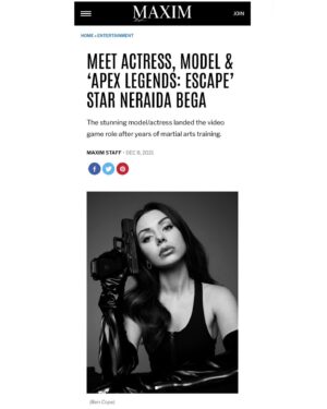 Neraida Bega Instagram - My interview with @maximmag about my role in “Apex Legends: Escape”
🖤 📸 @ben_cope