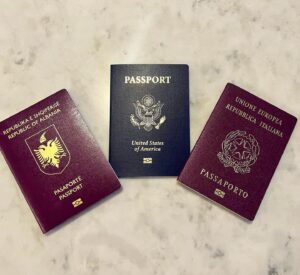 Neraida Bega Instagram - Wow 🥹I JUST got my mail and my American Passport is here! ( I cried again haha) 
I’ve been dreaming of posting this picture forever! These countries mean everything to me. So many memories, so much history  and so many sacrifices…. I have to say, I feel really proud of myself! Feels amazing and very freeing 🫶🏻 Thank you God!!!
🇦🇱🇺🇸🇮🇹 #Albanian #Italian #American