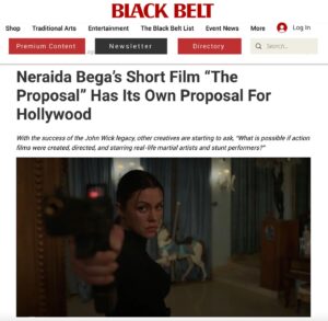 Neraida Bega Instagram - Thank You 🙏 @blackbeltmag @mastergeorgechung @bomaxwell18 @sayantanmaity_ 

Full Article at BlackBeltMag.com 💥

#theproposal #theproposalshort #Neraidabega #mikechat #shortfilm #action #film #romance #comedy #darkcomedy #pizza  #cinema #whiteshoes #airjordan1  #whiteshoes #airforce1  #stunts #badass #funny #bling #love #shotgun #kicks #martialarts #xmaaction #punch #shoes #focus #pink #romantic #gravillis