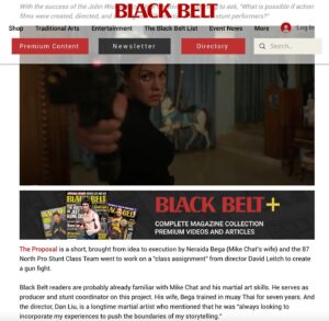 Neraida Bega Instagram - Thank You 🙏 @blackbeltmag @mastergeorgechung @bomaxwell18 @sayantanmaity_ 

Full Article at BlackBeltMag.com 💥

#theproposal #theproposalshort #Neraidabega #mikechat #shortfilm #action #film #romance #comedy #darkcomedy #pizza  #cinema #whiteshoes #airjordan1  #whiteshoes #airforce1  #stunts #badass #funny #bling #love #shotgun #kicks #martialarts #xmaaction #punch #shoes #focus #pink #romantic #gravillis