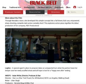 Neraida Bega Instagram - Thank You 🙏 @blackbeltmag @mastergeorgechung @bomaxwell18 @sayantanmaity_ 

Full Article at BlackBeltMag.com 💥

#theproposal #theproposalshort #Neraidabega #mikechat #shortfilm #action #film #romance #comedy #darkcomedy #pizza  #cinema #whiteshoes #airjordan1  #whiteshoes #airforce1  #stunts #badass #funny #bling #love #shotgun #kicks #martialarts #xmaaction #punch #shoes #focus #pink #romantic #gravillis
