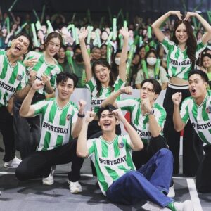 Nha Suwanon Instagram - ตื่นมาปวดตัวสุดๆ แต่สนุกมาก..!! ขอบคุณทุกคนมากน้าา💚💚💚 #ขวัญฤทัย #ดวงใจเทวพรหมsportsday #ดวงใจเทวพรหม