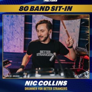 Nic Collins Instagram - Pumped to announce that I’ll be sitting in with the @8gband on @latenightseth @nbc from March 13-16! 📺🗽 big thank you to @erx11 for the opportunity and for making it happen!

📸 by @drumeoofficial @shanemiljevic