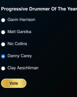Nic Collins Instagram - ~ I’ve somehow snuck my way into the @drumeoofficial polls for “Best Progressive Drummer” 🫠 Badass to be up there along with some absolute animals on the kit. Obviously, I’m voting for Danny Carey 🙃 But if you feel I deserve your vote, voting is open at the link in my bio! ~ 

📸 by @spinstyle