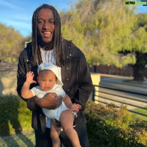 Nic Naitanui Instagram - Happy 1st birthday Bubba Ezz ❤️ even though you’re built like a 4 year old you’ll always be our cheeky lil baby boy #theresanewmanofthehouse