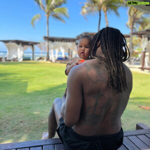 Nic Naitanui Instagram - Happy 1st birthday Bubba Ezz ❤️ even though you’re built like a 4 year old you’ll always be our cheeky lil baby boy #theresanewmanofthehouse