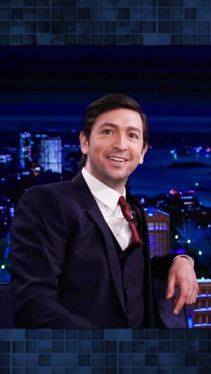 Nicholas Braun Instagram - @nicholasbraun reacts to @questlove’s theory that Cousin Greg is “opps” in #Succession. #FallonTonight