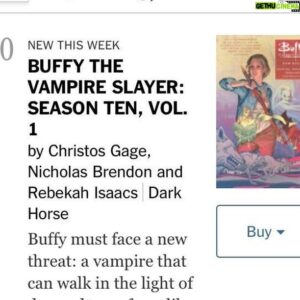 Nicholas Brendon Instagram - Did you know I'm a @NYTimes best selling author for the @BuffyTVS Season 10 Comics from @DarkHorseComics???

I have a few of each cover (& some variants!) available for autographs so check them out...always exciting to see my name listed as a writer. <3

#Buffy #BuffyTVS #BuffyTheVampireSlayer #XanderHarris #NicholasBrendon #Autograph #ComicBooks