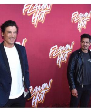 Nicholas Gonzalez Instagram - What a wonderful night surrounded by my brethren AND Sisteren at @flaminhotmovie movie premiere. Congrats to @jessejohngarcia @emiliorivera48 @pepefied11 @annieggonzalez @bobbyjuniorsoto and @evalongoria on a heartwarming and inspiring film. 🔥 
Slide 2: Couldn’t wipe the smile off my face from seeing so many good friends on the carpet. Hadn’t met up with @andrewkeegn in way too long. We used to rip up the carpets in the 80’s! 🎸