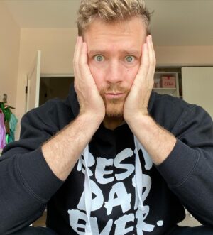 Nicholas James Instagram - I don’t feel like it! #goingcrazy #misstalksalot #alltheemotions #quarantineddad