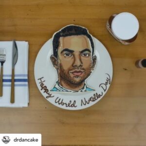Nicholas Latifi Instagram - Wow!!😮🥞 This is amazing, thank you @drdancake and @nutella! 

Posted @withregram • @drdancake So excited to team up with @nutella for World Nutella Day to make pancake portraits of some very influential people! 

#WorldNutellaDay #SpreadTheNutellaLove #PancakeArt #ad