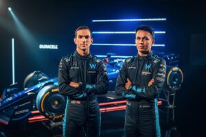 Nicholas Latifi Instagram - New car also means new threads 🧵 What do you think @alex_albon, best-dressed on the grid this year? 😉 #WeAreWilliams