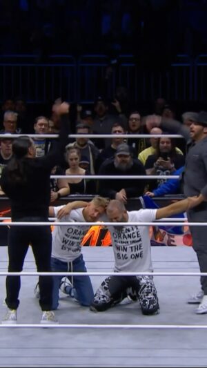 Nicholas Massie Instagram - EVP’s Matthew & Nicholas Jackson just hit @orangecassidy & @trentylocks with the EVP Trigger! Watch #AEWRampage on TNT!