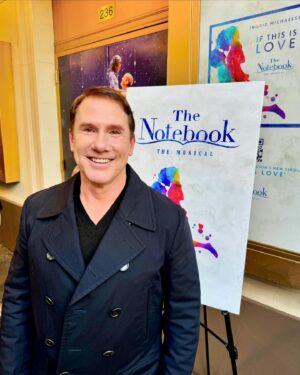 Nicholas Sparks Instagram - In honor of #WorldTheatreDay, I wanted to take a look back at an amazing debut! I was thrilled to attend the official Broadway opening of @NotebookMusical recently. Seeing this wonderful interpretation of my story made me smile, and laugh… and maybe even shed a tear. 😉

Congrats to the incredible cast and crew involved in bringing #TheNotebook to life on stage! 👏 

http://notebookmusical.com