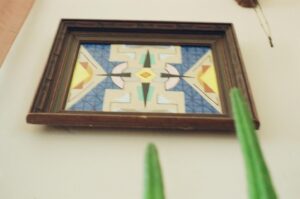 Nick Baga Instagram - Some paintings I've done around my space captured on film. 

Casa de Baga has been my home for 13 years now. Crazy I know. This place has been my sanctuary and has witnessed many iterations of Nick Baga. It went from being a blank canvas to now just about every crevice has been personalized. I haven't done much painting in a while, but I do truly enjoy when I fall into the flow of making art. Lost in time, only focused on each stroke. What I love is that in the moments I feel uninspired or unmotivated I can look around my space and remember who I am. That I am a creator. That I have patience, precision and passion. And although these aren't some technical portraits or difficult works of art, they are visions of mine I've brought to life. The lesson being if I've brought visions to life before, I can do it again. Keep creating. 

Photos x @emcrouchie (*except #4)

1. Warrior of Light - on scrap wood
2. Fireplace mandala - this took a while 
3. Geometric star 
4. My muse at dining room table - early work
5. Found this wood / paint inspired x a stain glass window seen in Ojai. 
6. This was the first painting I did in my space. Design based off a pillow in my living room. 
7. Ceramic sun from Mexico. Enhanced.
8. Gyspy and I w/ Warrior of Light. 

#bagalove #art #love #create #film #paintings #home #casa #explore #instagram #warrioroflight #gsp #gypsy #artist #creator #passion