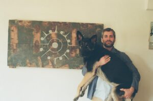 Nick Baga Instagram - Some paintings I've done around my space captured on film. 

Casa de Baga has been my home for 13 years now. Crazy I know. This place has been my sanctuary and has witnessed many iterations of Nick Baga. It went from being a blank canvas to now just about every crevice has been personalized. I haven't done much painting in a while, but I do truly enjoy when I fall into the flow of making art. Lost in time, only focused on each stroke. What I love is that in the moments I feel uninspired or unmotivated I can look around my space and remember who I am. That I am a creator. That I have patience, precision and passion. And although these aren't some technical portraits or difficult works of art, they are visions of mine I've brought to life. The lesson being if I've brought visions to life before, I can do it again. Keep creating. 

Photos x @emcrouchie (*except #4)

1. Warrior of Light - on scrap wood
2. Fireplace mandala - this took a while 
3. Geometric star 
4. My muse at dining room table - early work
5. Found this wood / paint inspired x a stain glass window seen in Ojai. 
6. This was the first painting I did in my space. Design based off a pillow in my living room. 
7. Ceramic sun from Mexico. Enhanced.
8. Gyspy and I w/ Warrior of Light. 

#bagalove #art #love #create #film #paintings #home #casa #explore #instagram #warrioroflight #gsp #gypsy #artist #creator #passion