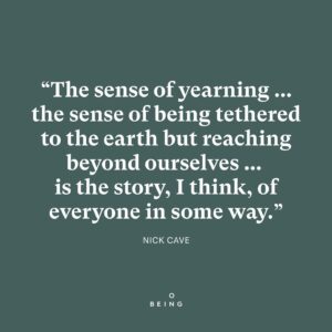 Nick Cave Instagram - New Episode Out Now!⁠
⁠
Nick Cave (@nickcaveofficial) on the universal human conditions of yearning and of loss; a spirituality of rigor — and the morality and transcendence that music is all about.⁠
⁠
Listen in all the podcast places.⁠
⁠
Or find the link in our bio.⁠
⁠
#kristatippett #onbeing #podcast #nickcave #music #loss #yearning #redhandfiles⁠