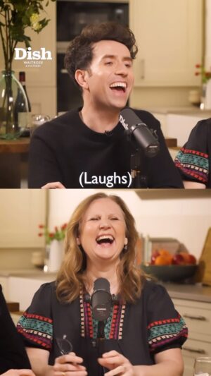 Nick Grimshaw Instagram - Dish turns two this week! Thank you for listening to us for the past two years and for allowing us to continue doing this every week. I am so happy I get to work with someone I love @angelacooking - an expert, f**king funny, smart, loving and just brilliant to be around. Thank you to our EXCELLENT crew @se.creatives who make the magic happen in the most seemingly effortless way. And thank you for watching too, Angela and I cannot believe that clips have been seen over 200 million times and we’re now getting 14 million views a month, madness. Here’s to more episodes, more guests and most importantly more hand made pasta from Ange. ✨