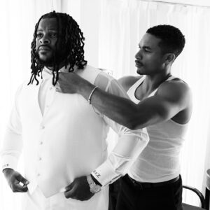 Nick Joseph Instagram - TO MY GROOMSMEN!!! Y’all were not only chosen for this role because i BLEW up with you, or because i GREW up with you. You all solidified this role by being my brothers and being their for my wife and our relationship along the way. Y’all have pushed for us to stay together and stay strong. 

My Best man: @gregtarzandavis typical Goku and Vegeta | Naruto and Sasuke rivalry … you thought you were better than me, and i thought i was better than you… but overall, we pushed each other to be great. 

My brothers:  @doitlikemelabetch  @damnitsnate y’all are my womb mates! It don’t get no deeper than this. TURTLE GANG 4 LIFE!! TGOD! 👉🏾🐢👈🏾

Cash😂 :  @mcashhole the smartest person i know , my inspiration when it comes to ideas and creativity. Imma keep you in my corner for life cause i know you’ll push my mind to expand ! 

My Prodigy: @_gvry im not above you , im not below you, im right on side you. Imma guide you with anything you ever need . 

My Brother-in-Law: @king_dundee bro you are the bridge that connects me and your sister and that alone will symbolize how strong our bond will be for life.. we locked in for life! 

My other two groomsmen were their in spirit.