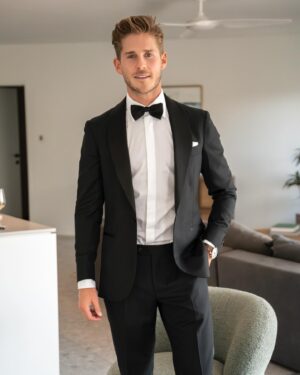 Nick Slater Instagram - A Black Tie wedding has the dual advantage of elevating the occasion while ensuring that the gents stay on their best behaviour 😏

A special weekend celebrating Tim and Meg in beautiful Noosa 💍 

Tux by @mjbale
 #tuxedo #wedding #weddinginspiration #blacktie