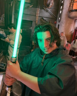 Nick Wolfhard Instagram - Strike’s over which means I finally get to post me as a jedi from a while back