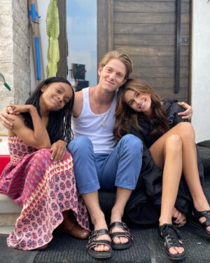 Nico Greetham Instagram - bts from the first episode of @ahsfx : Death Valley! 
Thank you to all those who have watched, if you haven’t yet, watch the hype on Hulu! 👽

Thank you @mrrpmurphy for this moment. And for introducing me to these Luddites, my life is so much richer with them in it. ✨

Also, a shout out of the wonderful crew that worked tirelessly (for 10 months) to keep this show functioning. They are the real superhero’s and deserve all the love and respect. I stand with @iatse x