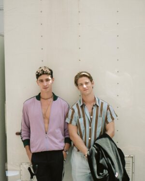 Nico Greetham Instagram - bts from the first episode of @ahsfx : Death Valley! 
Thank you to all those who have watched, if you haven’t yet, watch the hype on Hulu! 👽

Thank you @mrrpmurphy for this moment. And for introducing me to these Luddites, my life is so much richer with them in it. ✨

Also, a shout out of the wonderful crew that worked tirelessly (for 10 months) to keep this show functioning. They are the real superhero’s and deserve all the love and respect. I stand with @iatse x