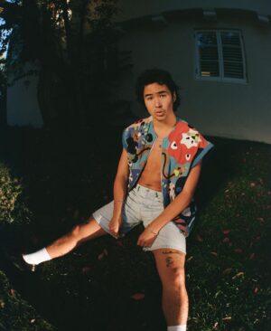 Nico Hiraga Instagram - for @behindtheblinds by @aidancullen1 in @kenzo thank you loves !!