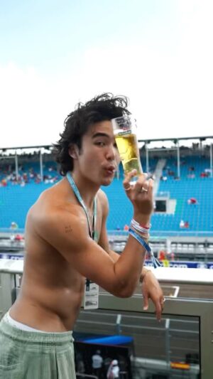 Nico Hiraga Instagram - F1 with @heineken_us was poppppin. I’m tryna race let’s go #HeinekenF1