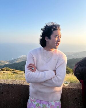 Nico Hiraga Instagram - thank you for having meeee @acnestudios so so pretti🌸🌷🌅🌊