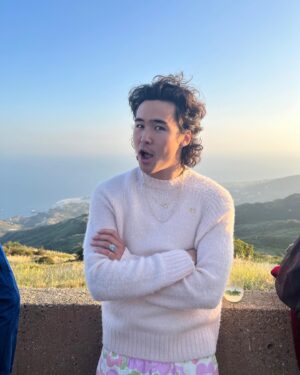 Nico Hiraga Instagram - thank you for having meeee @acnestudios so so pretti🌸🌷🌅🌊