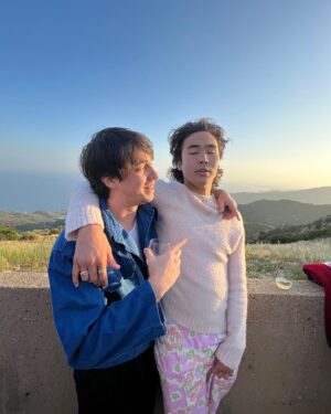 Nico Hiraga Instagram - thank you for having meeee @acnestudios so so pretti🌸🌷🌅🌊
