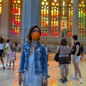 Nicole Dambro Instagram - Oh. My. GAUDI 🤩

La Sagrada Famila was THE most epic thing I saw in Barcelona. The sight of every glorious detail was overwhelming. It was unlike anything I’d ever seen before, and since they’re still building it, I shall see it freshly each time I go back to revisit it. 

The colors of the stained glass were UNREAL, created by natural sunlight alone, positioned so that at just the right angle you got the full spectrum of the rainbow. The entrance was enchanting, and the exit haunting. We were welcomed into a forest of light, where a tablet written in every language reinforced that all are welcome here. I’ve never seen Bryan get choked up over a sight like this… but it safe to say, we were both in absolute awe. 

Antoni Gaudi, you mad scientist, we are fans forever. 

#lasagradafamilia #sagradafamilia #gaudi #gaudí #ohmygaudi #antonigaudi #epicarchitecture #churchesoftheworld #churchesofeurope #churchesofinstagram #stainedglassart #stainedglasswindow #stainedglassdesign #barcelonaspain #barcelonatrip #barcelonasightseeing #travelbarcelona