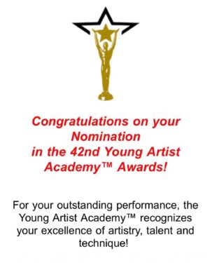 Nicole Elizabeth Berger Instagram - I am honored to be nominated for Teen Actress by The Young Artist Academy Awards for my eponymous role in Clover. I am so grateful to have worked with such an amazing cast, crew and director on this film and want to thank all those who supported me throughout.  Good luck to the many talented and diverse nominees. 
#luckbealady
@youngartistawds @clover_movie