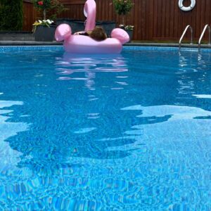 Nicole Huff Instagram - Mood 🦩💤🏊‍♀️