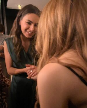 Nicole Huff Instagram - I love her! ❤️ What a kind heart and humble soul 🫶🏼 It’s been an honor to get to be a part of your movie. #LuckiestGirlAlive #MilaKunis on Netflix Oct 7 🍀