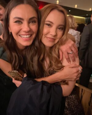 Nicole Huff Instagram - I love her! ❤️ What a kind heart and humble soul 🫶🏼 It’s been an honor to get to be a part of your movie. #LuckiestGirlAlive #MilaKunis on Netflix Oct 7 🍀