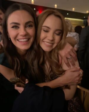 Nicole Huff Instagram - I love her! ❤️ What a kind heart and humble soul 🫶🏼 It’s been an honor to get to be a part of your movie. #LuckiestGirlAlive #MilaKunis on Netflix Oct 7 🍀