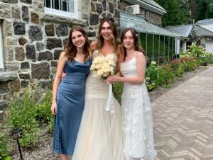 Nicole de Boer Instagram - We had such a beautiful weekend in Sainte Agathe, Quebec at my niece’s wedding. 
Congratulations Elle and Ben!! 🥂💕🐾🎉🏰❤️