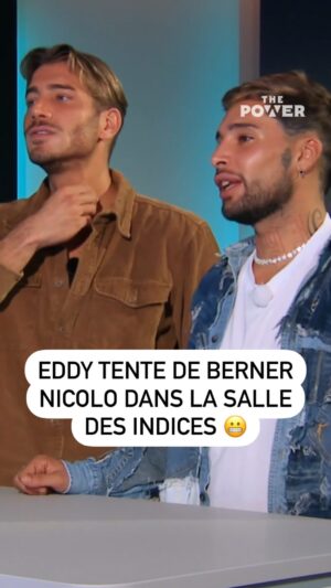 Nicolò Ferrari Instagram - "Comment je vais dire à Nicolo que ce n’est pas moi ?" 😰 
En découvrant un indice aux côtés de @nicolo_federico_ferrari, @eddyflowoff est déstabilisé et tente un coup de poker… 🃏 
 
🔺 #ThePower, aujourd’hui à 19:50