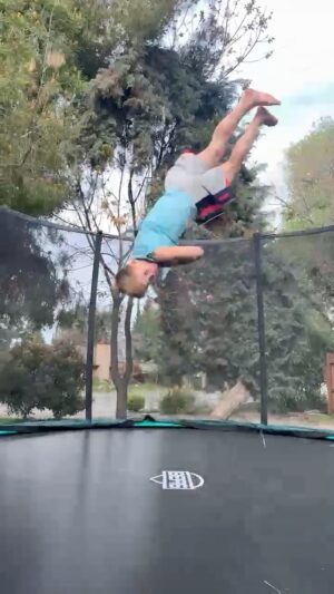 Nidal Ajib Instagram - 0 1 2 3 💪🏼🌪. Tag someone who needs to try this!! 🙏🏻🌴.. @bergtoys @berg_masters_of_bounce  #flips #bergtrampoline #talent