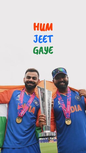 Nidhi Narwal Instagram - CAN’T KEEP CALM BECAUSE HUM JEET GAYE! 😭💙 

What a final it was! What a match! What a win! Well deserved 👏 @indiancricketteam you’re an emotion which we often find difficult to put into words :’) <3 thank you for being our unpaid therapists!

#icct20worldcup #indiawin #bleedblue #viratkohli #rohitsharma #jaspritbumrah #hardikpandya #ict #cricket